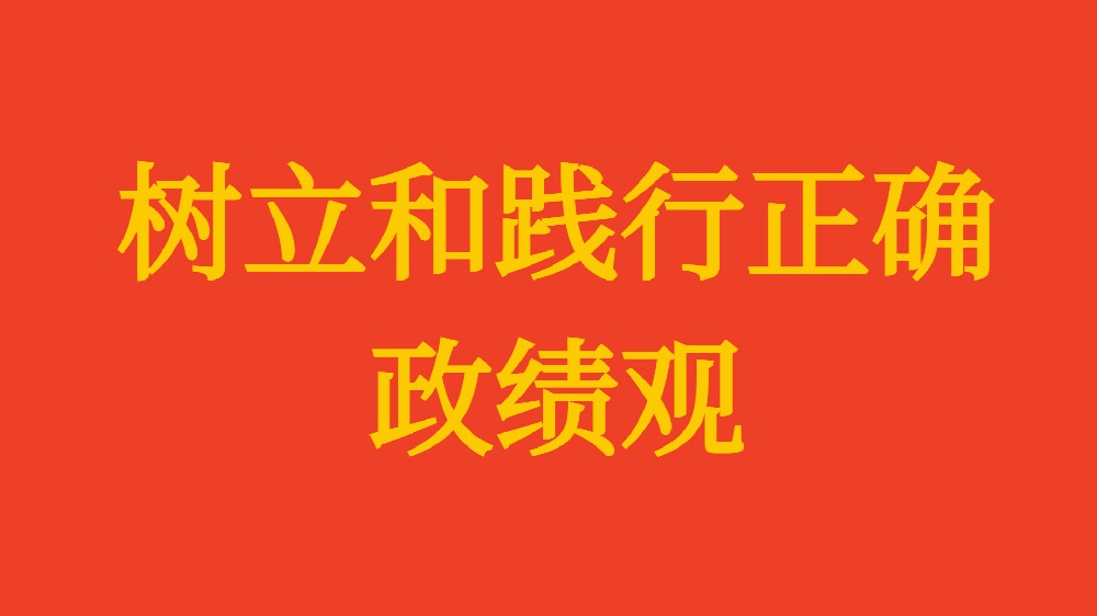 實(shí)干擔(dān)當(dāng) 為民造?！?xí)近平總書記引領(lǐng)全黨樹立和踐行正確政績(jī)觀